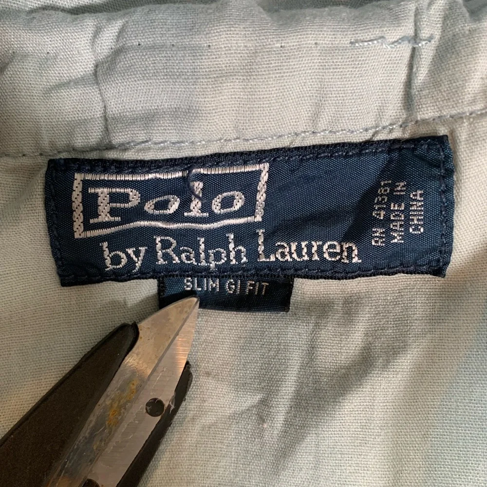 Polo Ralph‎ Lauren Chino Pants Mens 38x32 Teal/Grey Slim GI Fit 100% Cotton